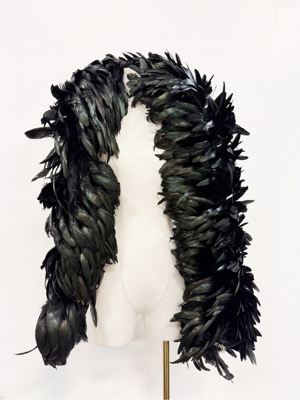 Vintage Black Feather Boa